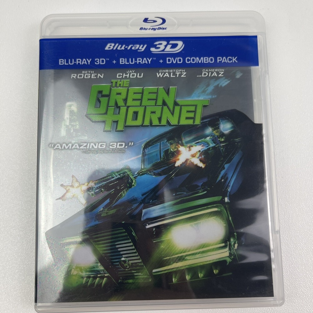 The Green Hornet Blu ray 3D 2011 Seth Rogen Christoph Waltz Cameron Diaz